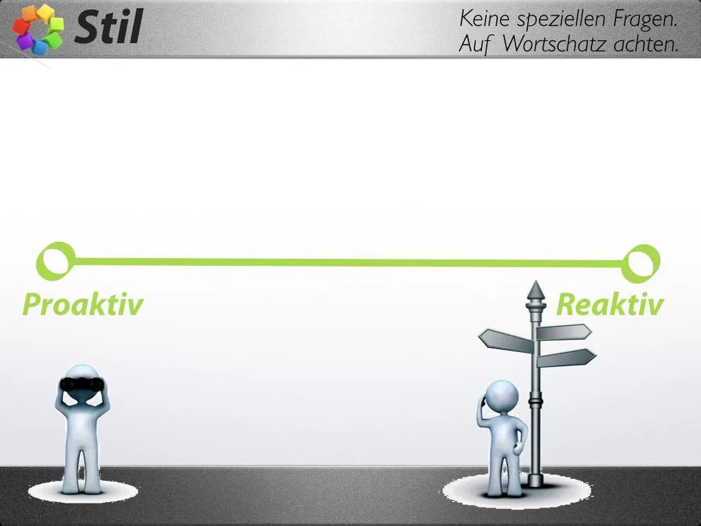 Stil: Proaktiv vs. Reaktiv